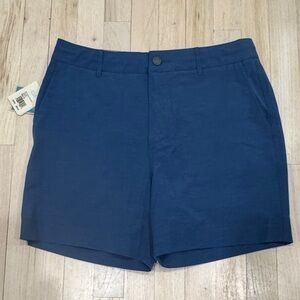 NWT Mens Faherty All Day 5” Shorts, Navy Blue, 31